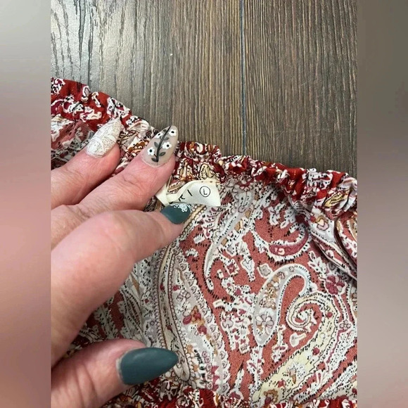 KORI Red Spice Bodysuit SZ LG - Picture 5 of 5